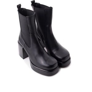 L’intervalle Banton Black Leather Boots EU 37